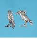 RAVEN BIRD 3-D Pendant Necklace Jewelry-925 Sterling Silver USA Made