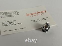 RETIRED James Avery CUPCAKE Charm Sterling Silver New! . 925 Made USA Baking