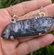 Rare Electric Pink Aust Boulder Opal Hand Made Sterling Silver Necklace. A24b