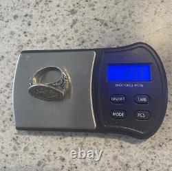 Rare Hudson Bay Company beaver made token sterling silver ring