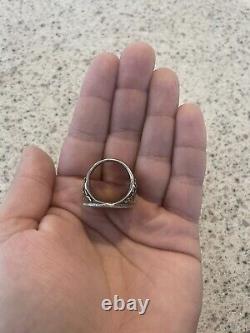 Rare Hudson Bay Company beaver made token sterling silver ring