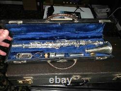 Rare Wm S. Haynes Sterling Silver Clarinet nice condition only 332 ever made WOW