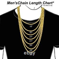 Real 925 Sterling Silver 3.0MM Thick Rope Chain Necklace -20-30- Made in Italy