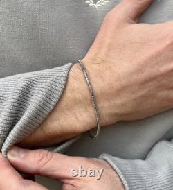 Real 925 Sterling Silver Round Snake Chain Necklace Made in Italy All Sizes