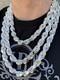 Real Solid 925 Silver 14.5mm Thick Men's Rope Chain Dookie Necklace ITALY MADE