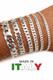 Real Solid 925 Sterling Silver Flat Curb Cuban Link Bracelet 3-10mm ITALY MADE