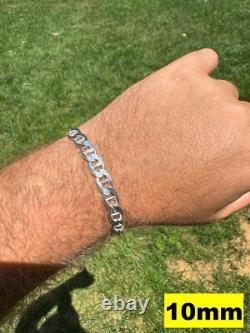 Real Solid 925 Sterling Silver Mariner Link Bracelet ITALY 2.5-16mm ITALY MADE