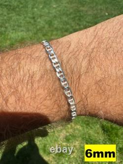 Real Solid 925 Sterling Silver Mariner Link Bracelet ITALY 2.5-16mm ITALY MADE