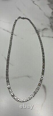 Real Solid 925 Sterling Silver Mens Boys Chain Necklace Made In Italy 30.4