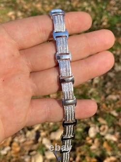 Real Solid 925 Sterling Silver Mens Iced Presidential Bracelet CZ Hip Hop