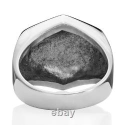 Refined Hexagon Signet ring, strength & chic made of solid 925 sterling silver