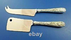 Repousse by Kirk Sterling Silver Cheese Server Serving Set Custom Made