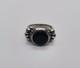 Ring Sterling silver 925 Onyx stone Grams 8.5 Size 8 Made in Italy