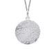 Ripple Disc Pendant Sterling Silver 925 Hallmark All Chain Lengths British Made