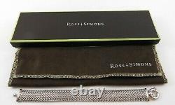 Ross Simons Sterling Silver Riso Bracelet Made in Italy 925 with Original Box