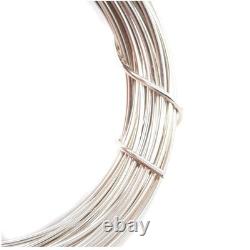 Round 925 Sterling Silver Wire, 18G Dead Soft 5FT