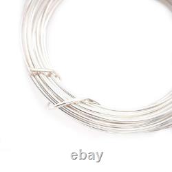 Round 925 Sterling Silver Wire, 18G Dead Soft 5FT