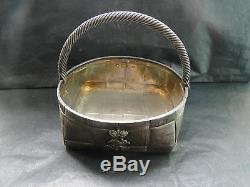 Russian Sweet Basket Sterling Silver Made In 1887 Marked St Petersburg