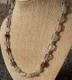 Rutiled Quartz and Sterling Silver Necklace Hand-made Gemstone Beads