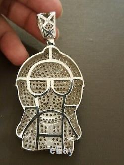 S925 Sterling silver loony tune character iced out with lab made micro stones cz