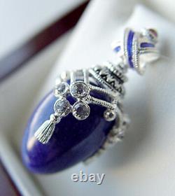 SALE! BEAUTIFUL PENDANT made of STERLING SILVER 925 with GENUINE LAPIS