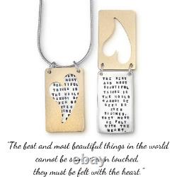 STERLING SILVER Helen Keller Quote Necklace Kathy Bransfield Made in the USA