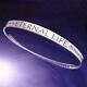 STERLING SILVER St Francis Prayer Eternal Life Bangle Bracelet Made in the USA