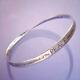 STERLING SILVER St Francis Prayer Peace Mobius Bangle Bracelet Made in the USA