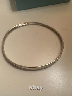 STERLING SILVER St Patrick's Prayer Mobius Bangle Bracelet Made in the USA