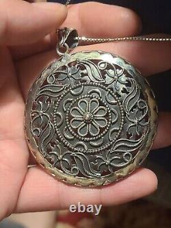 STUNNING Hand Made Indian Sterling Silver Necklace