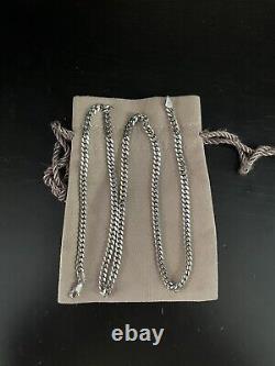 Saks Fifth Sterling Silver Cuban Link Chain Made In Italy