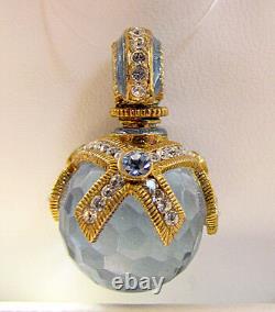 Sale! Superb Made Of Sterling Silver 925 & 24kgold Russian Pendant Blue Topaz