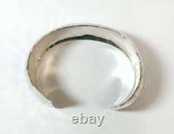 Schroth Hand Made Sterling Silver Hammered Bangle Bracelet