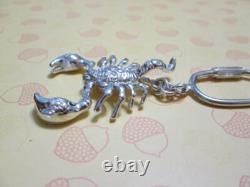 Scorpion keychain made sterling silver 925-artisan product