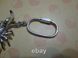 Scorpion keychain made sterling silver 925-artisan product