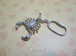 Scorpion keychain made sterling silver 925-artisan product
