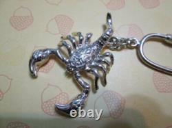 Scorpion keychain made sterling silver 925-artisan product