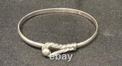 Seller-Made Sterling Silver Rope Hook Bracelet