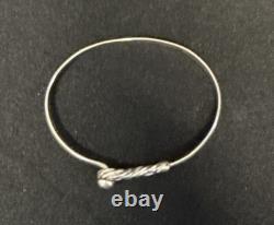 Seller-Made Sterling Silver Rope Hook Bracelet