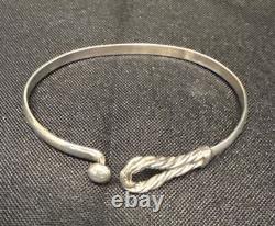 Seller-Made Sterling Silver Rope Hook Bracelet