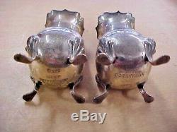 Set of 2 Tiffany & Co. Sterling Silver Salt & Pepper Shakers MADE IN ENGLAND