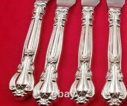 Set of 4 Chantilly by Gorham Sterling Silver Steak Knives Custom Made