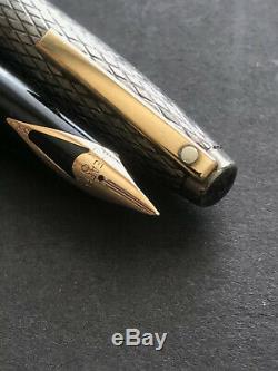 Sheaffer Imperial Sterling Silver 14k Gold Nib 585 Made In USA