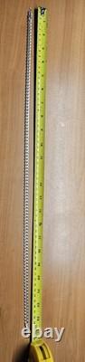 Shiny, 7mm Flat Cuban Chain Solid 925 Sterling Silver, ITALY made. Needs Clasp
