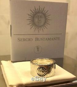 Signed Sergio Bustamante Astros 925 Sterling Silver Hand Made Band- Pre Owned