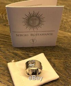 Signed Sergio Bustamante Astros 925 Sterling Silver Hand Made Band- Pre Owned