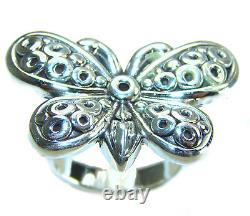 Silver Butterfly Italy Made Silver Sterling Silver ring size 8