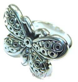 Silver Butterfly Italy Made Silver Sterling Silver ring size 8