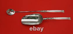 Silver Rose by Oneida Sterling Silver Bar Set 2pc HHWS Custom Made