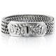 Silver braided flower lock Unique bracelet, made of Solid 925 Sterling Silver